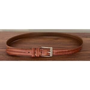 Allen Edmonds Calfskin Tan Split Leather Belt Made In USA 90cm/36in Suit Career